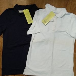 2 girls golf shirts
